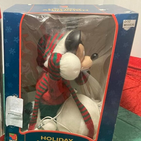 NIB 1996 RARE Disney Mickey Mouse Holiday Animation Animated w/ MovementNIB - Picture 6 of 11